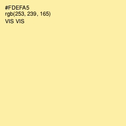 #FDEFA5 - Vis Vis Color Image